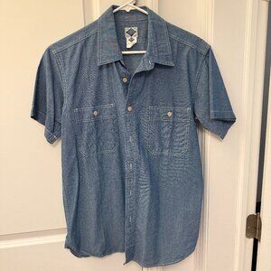 Bronson Mfg Chambray Short Sleeve Work Shirt (L)